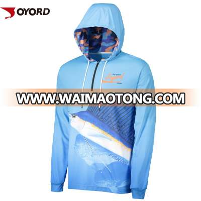 Wholesale sublimated fishing tournament shirts breathable UPF > 50 no MOQ