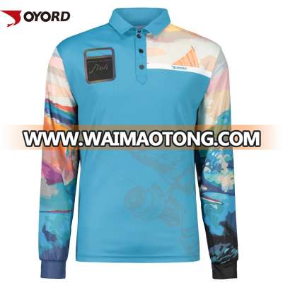 Wholesale sublimation fishing suit breathable UPF > 50 no MOQ